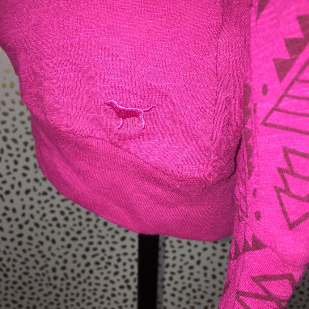 🍉PINK Victoria’s Secret Long Sleeves Tribal Top - Picture 6 of 8